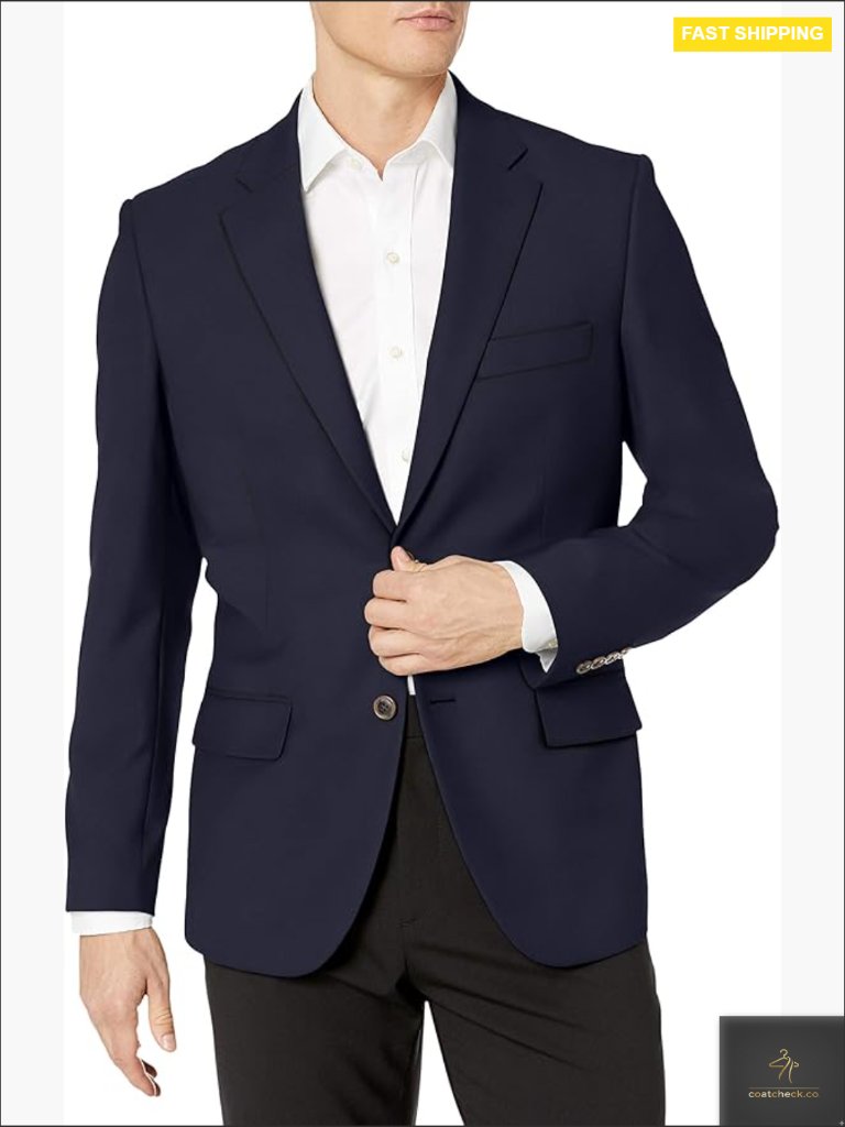Classic Stretch Blazer Regular Fit Modern Suiting Casual Button Front